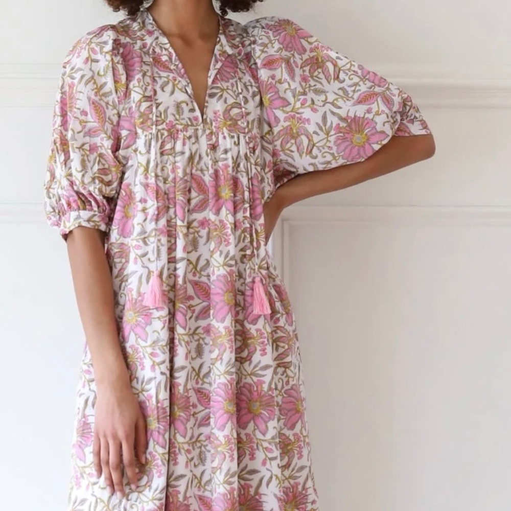 MILLE Saffron Dress Pink Lily